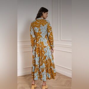 Chocklate Paris cotton Dress in Blue and Brown
Medium NWT